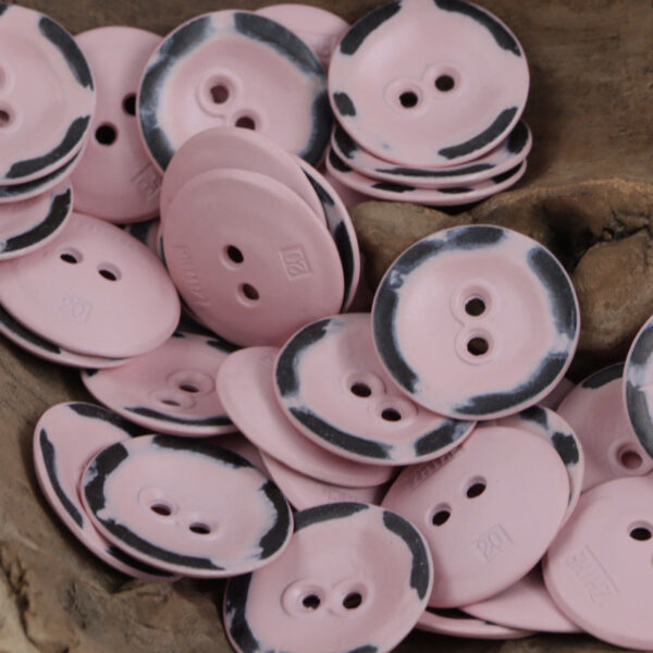 Two Hole Metal Buttons for Girly Pink Work Jackets 10pcs - Lots of Buttons