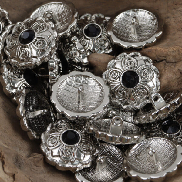 Antique Diamond-Studded Coat Metal Buttons 10pcs