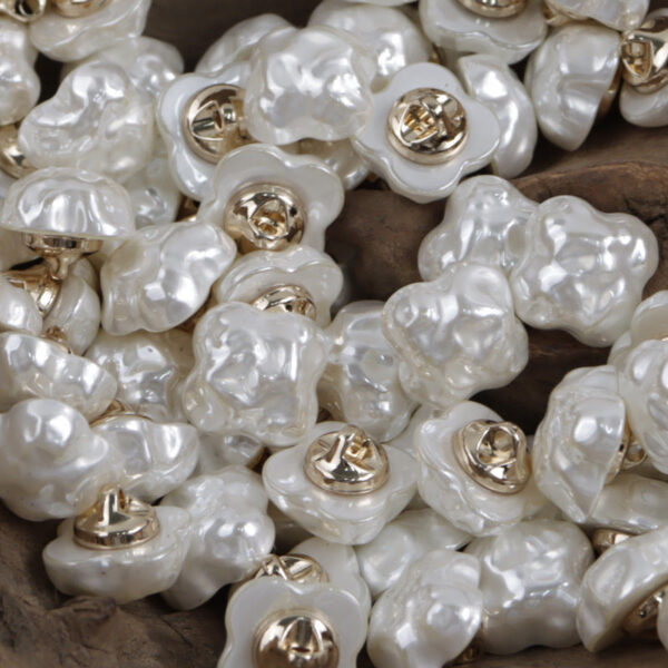 Colorful Cloud Resin Buttons with Metal Shanks for Bracelet Making 10pcs - Image 3