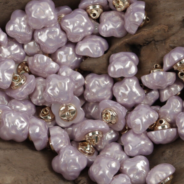 Colorful Cloud Resin Buttons with Metal Shanks for Bracelet Making 10pcs - Image 5