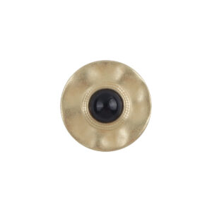 Misty Gold Metal Buttons with Black Pearls Inlaid for Cashmere Coats 10pcs