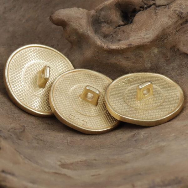 Misty Gold Metal Buttons with Black Pearls Inlaid for Cashmere Coats 10pcs - Image 2