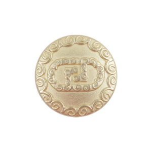 Golden Auspicious Cloud Metal Buttons for Woolen Short Coats 10pcs
