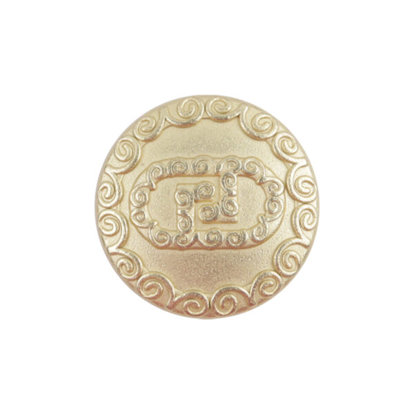 Golden Auspicious Cloud Metal Buttons for Woolen Short Coats 10pcs