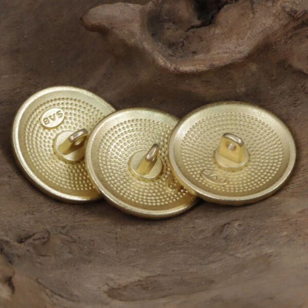 Golden Auspicious Cloud Metal Buttons for Woolen Short Coats 10pcs - Image 2