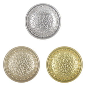 Snakeskin Pattern Gold Metal Buttons for Shoe Bag Decor 10pcs
