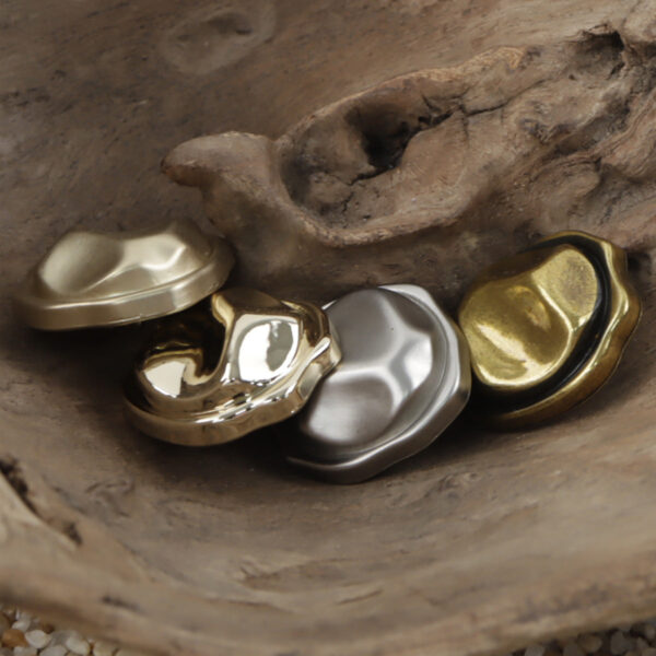 Irregular "Little Sun" Decorative Zinc Alloy Metal Shank Buttons 10pcs - Lots of Buttons