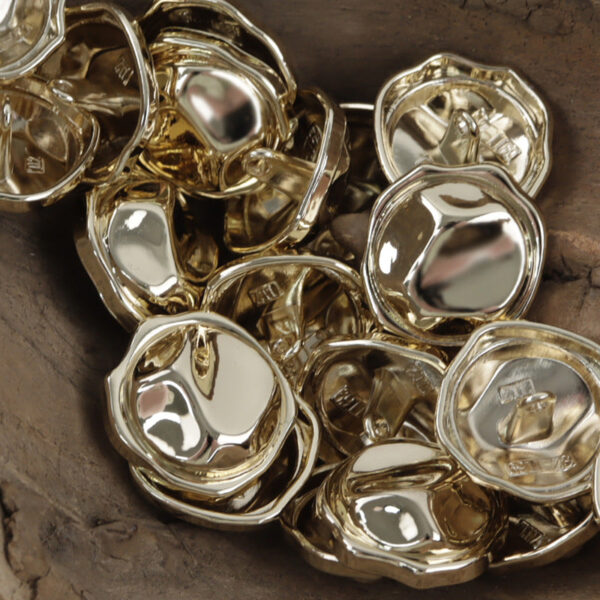 Irregular "Little Sun" Decorative Zinc Alloy Metal Shank Buttons 10pcs - Lots of Buttons