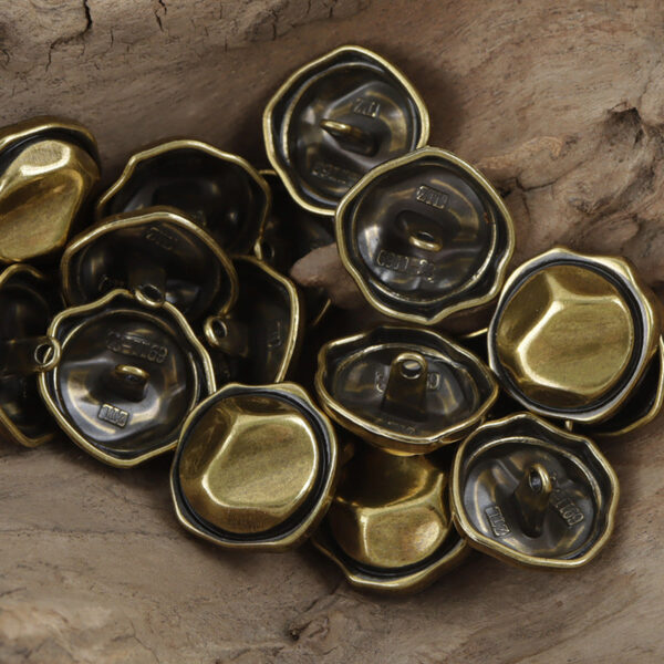 Irregular "Little Sun" Decorative Zinc Alloy Metal Shank Buttons 10pcs - Lots of Buttons
