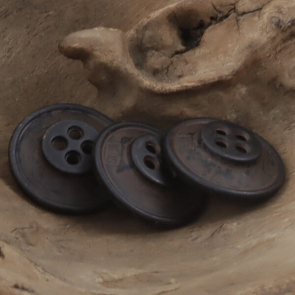 Vintage Rusty Trumpet-Shaped Metal Buttons for Denim Jackets 10pcs - Image 3