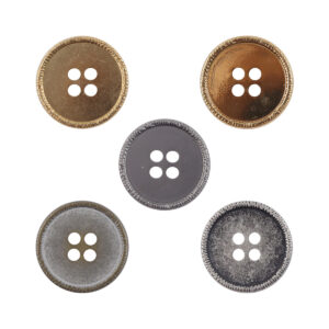 Vintage Silver Flat Metal Buttons for Knitted Hats Teddy Bear 10pcs