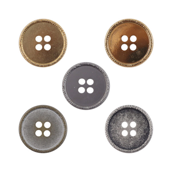 Vintage Silver Flat Metal Buttons for Knitted Hats Teddy Bear 10pcs
