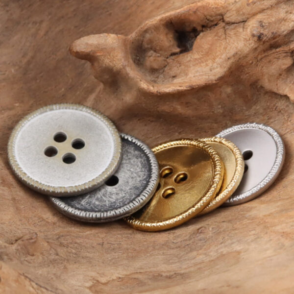 Vintage Silver Flat Metal Buttons for Knitted Hats Teddy Bear 10pcs - Image 3