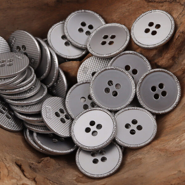 Vintage Silver Flat Metal Buttons for Knitted Hats Teddy Bear 10pcs - Image 7