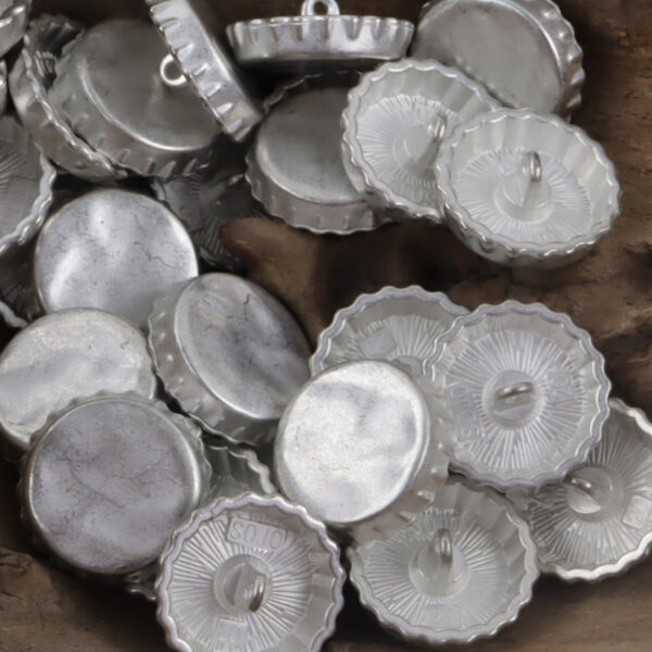 Gold and Silver Beer Bottle Cap Metal Buttons for Bracelet Decoration 10pcs - Image 5