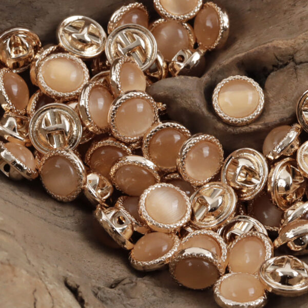 11.5mm Pearlescent Metal Buttons for Elegant Shirts 10pcs - Image 6