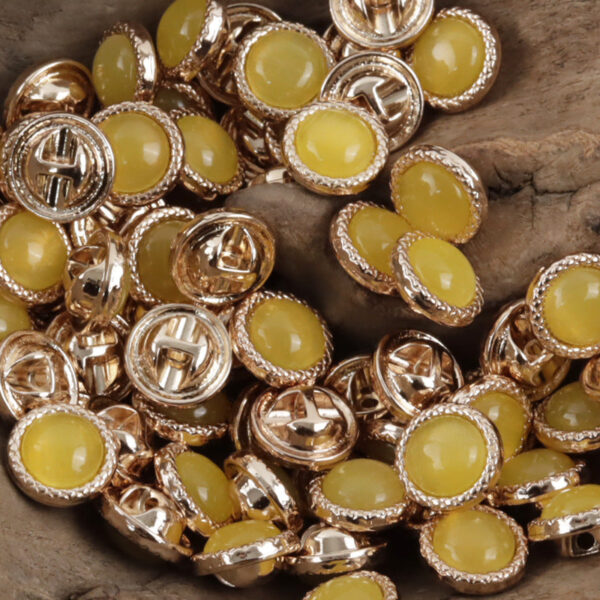 11.5mm Pearlescent Metal Buttons for Elegant Shirts 10pcs - Image 9