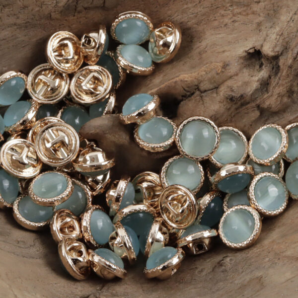 11.5mm Pearlescent Metal Buttons for Elegant Shirts 10pcs - Image 12