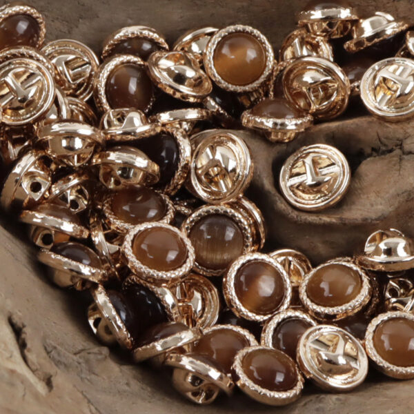 11.5mm Pearlescent Metal Buttons for Elegant Shirts 10pcs - Image 13