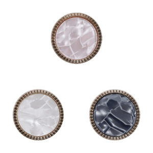 Light Pink Resin Buttons with Metal Stems for Lady's Coats 10pcs 