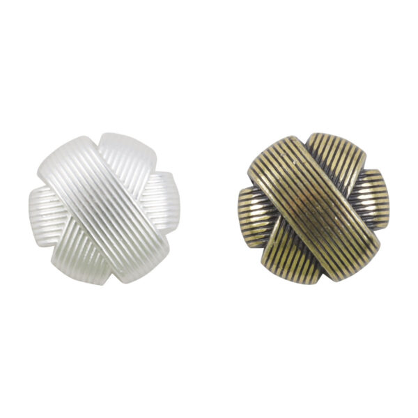 10mm Chinese Silver Bronze Metal Buttons for Retro Shirts 10pcs
