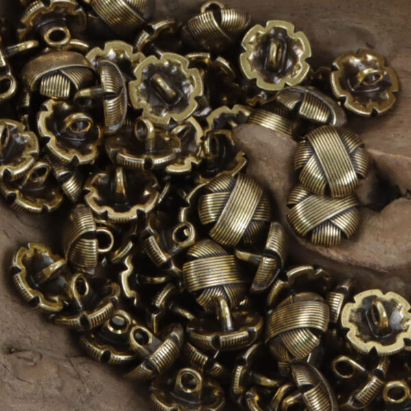 10mm Chinese Silver Bronze Metal Buttons for Retro Shirts 10pcs - Image 4