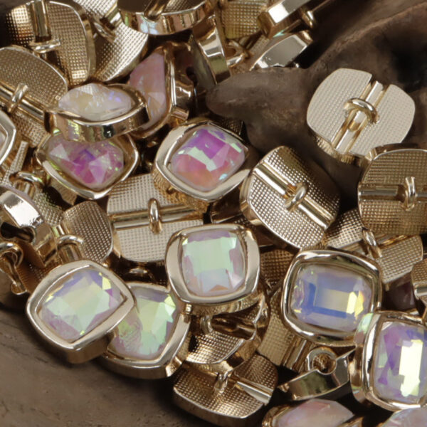 11.5mm Rhinestone Metal Shank Buttons for Chinese Qipao 10pcs - Image 6