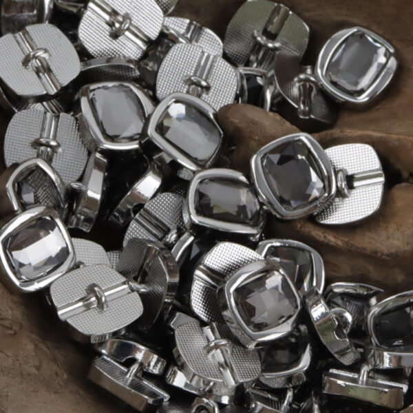 11.5mm Rhinestone Metal Shank Buttons for Chinese Qipao 10pcs - Image 9