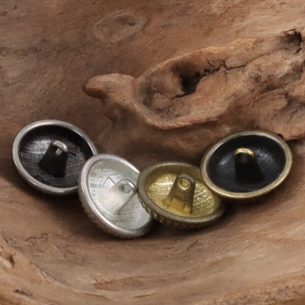 Vintage Geometric Mysterious Style Round Shank Metal Buttons,10pcs