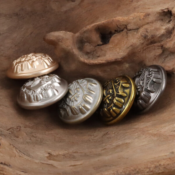 Retro Shield Sword Metal Shank Buttons for School Uniforms 10pcs - Image 3