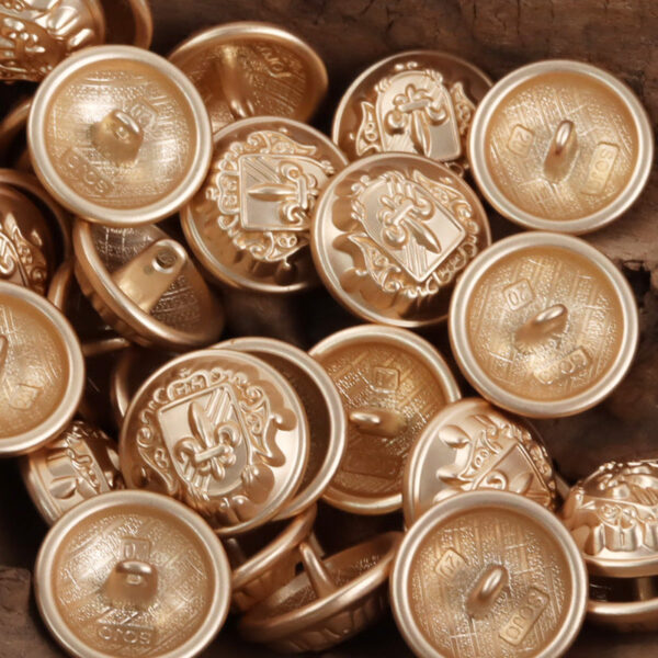 Retro Shield Sword Metal Shank Buttons for School Uniforms 10pcs - Image 4
