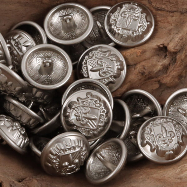 Retro Shield Sword Metal Shank Buttons for School Uniforms 10pcs - Image 5