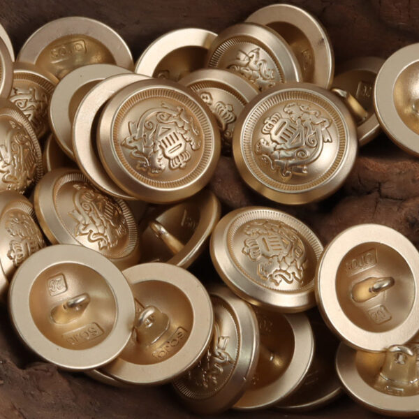 Double Lion Crown Shank Metal Buttons,10PCS