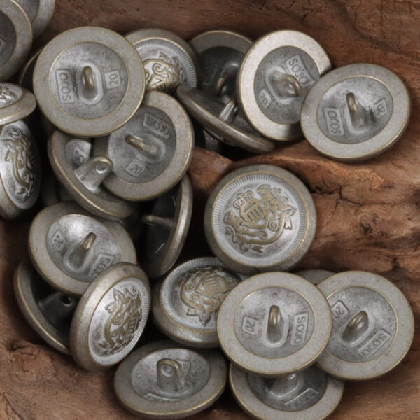 Double Lion Crown Shank Metal Buttons,10PCS