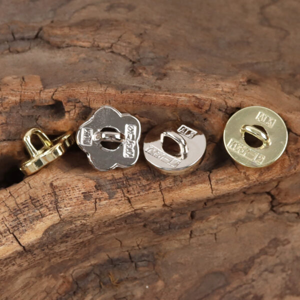 Floral Donut Hollow Metal Buttons for Women's Fashion,10pcs