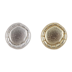 Matte Gold Silver Fashion Metal Buttons 10pcs 