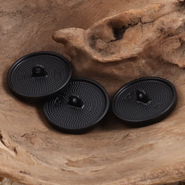 Black Metal Shank Buttons for Retro Cosplay Outfits 10pcs - Image 2
