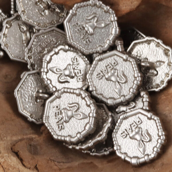 Rabbit Sheriff Golden Metal Buttons for School Uniforms 10pcs - Image 6
