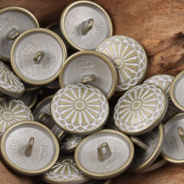 Lovely Sunflower School Style Metal Shank Buttons,10pcs
