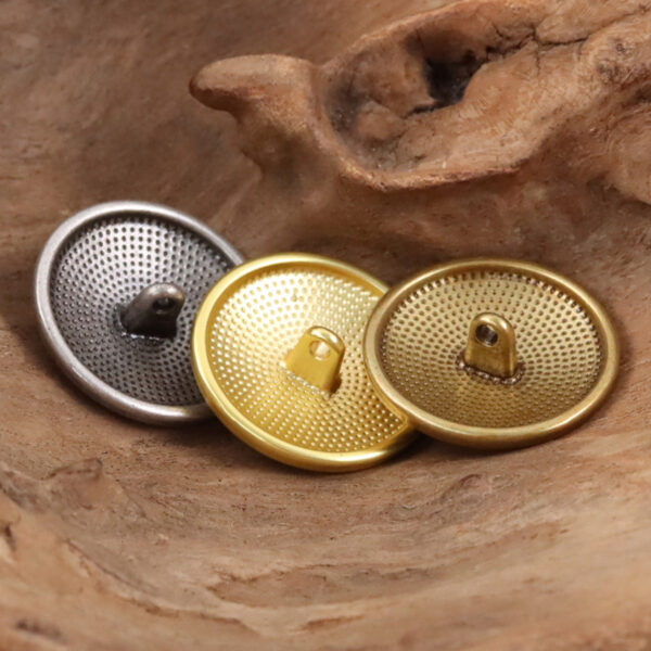 Round Double Lion Metal Shank Buttons for College Jackets 10pcs - Image 2