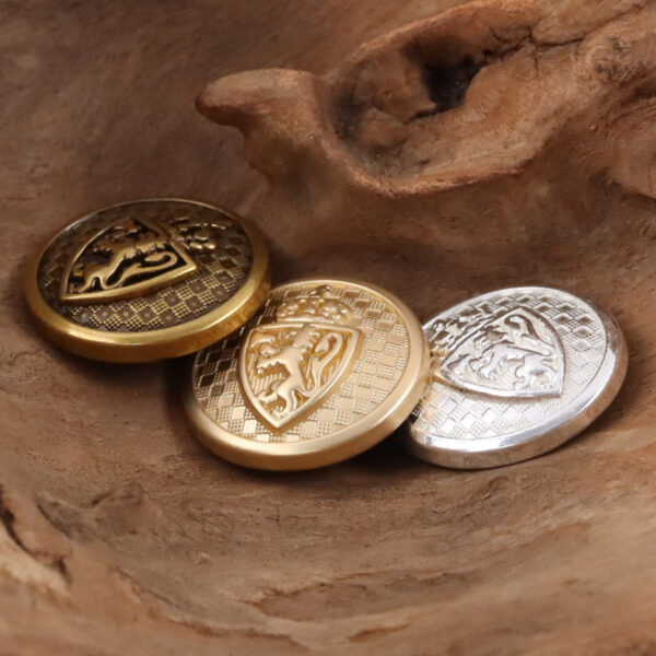 Lion Shield Crown Element Metal Buttons for College Style Suit 10pcs - Image 3