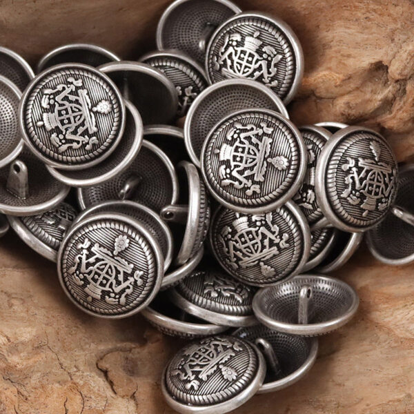 Crown Shield Metal Buttons for College Style School Uniform 10pcs - Image 6