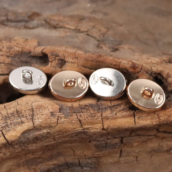 Oval Black White Resin Pebble Metal Shank Buttons for Underwear 10pcs - Image 2