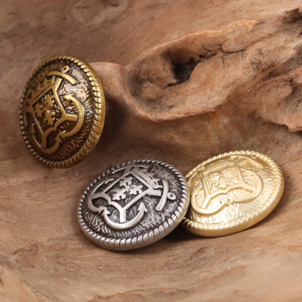 Anchor Hook Metal Buttons for College Style Suits JK Uniforms 10pcs - Image 3