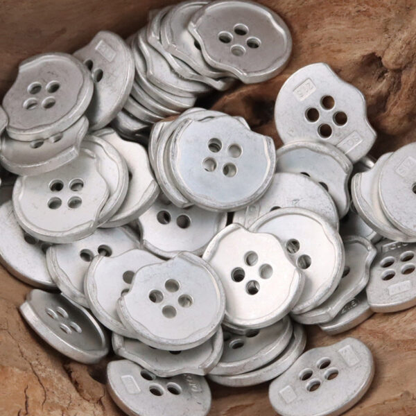 Irregular Shaped Sandy Gold Metal Buttons for Bag and Hat Making 10pcs - Image 4