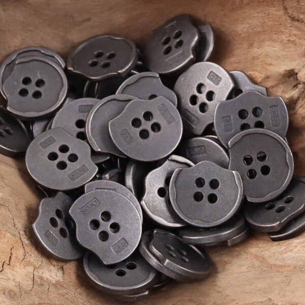 Irregular Shaped Sandy Gold Metal Buttons for Bag and Hat Making 10pcs - Image 9