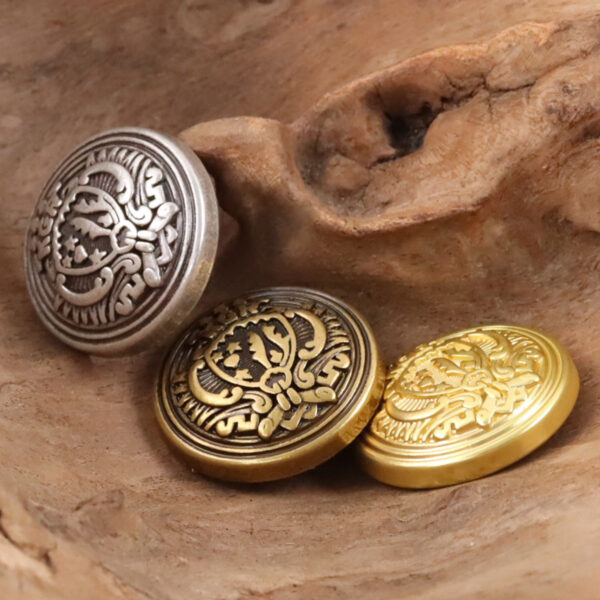 Crown Shield Metal Buttons for Japanese Anime Cosplay Costumes 10pcs - Image 4