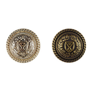 Metal Shank Buttons for Retro British College School Uniform 10pcs
