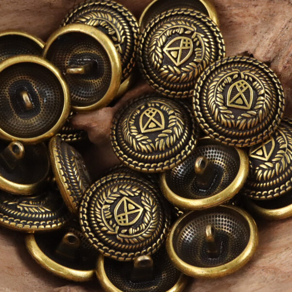 Metal Shank Buttons for Retro British College School Uniform 10pcs - Image 5