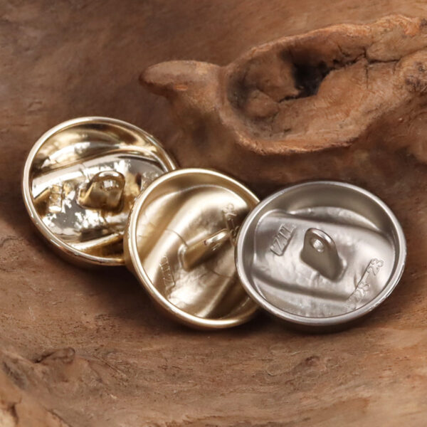 Rose Gold Irregular Metal Shank Buttons for Retro Winter Dresses 10pcs - Image 2